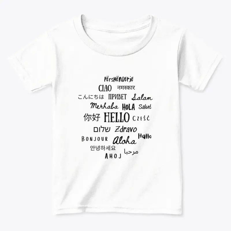 "Hello" Classic White